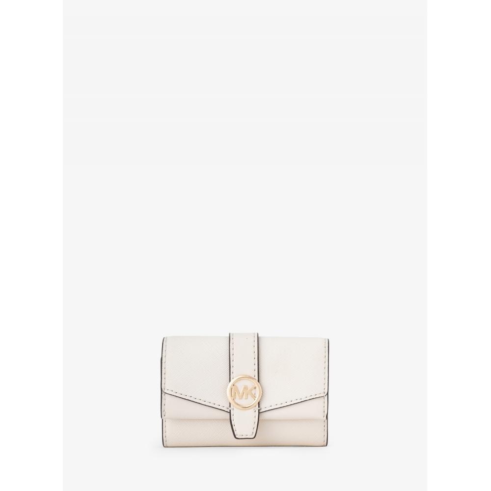 Michael Kors [japan Limited] Greenwich Flap Key Case Small 35s5ggrk4l2171 Light Cream