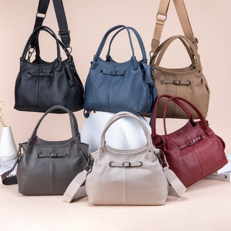 Сумка Niche Soft Leather Handbag Fashion Сумка-тоут через одно плечо подмышкой Универсальная вместительная сумка через плечо