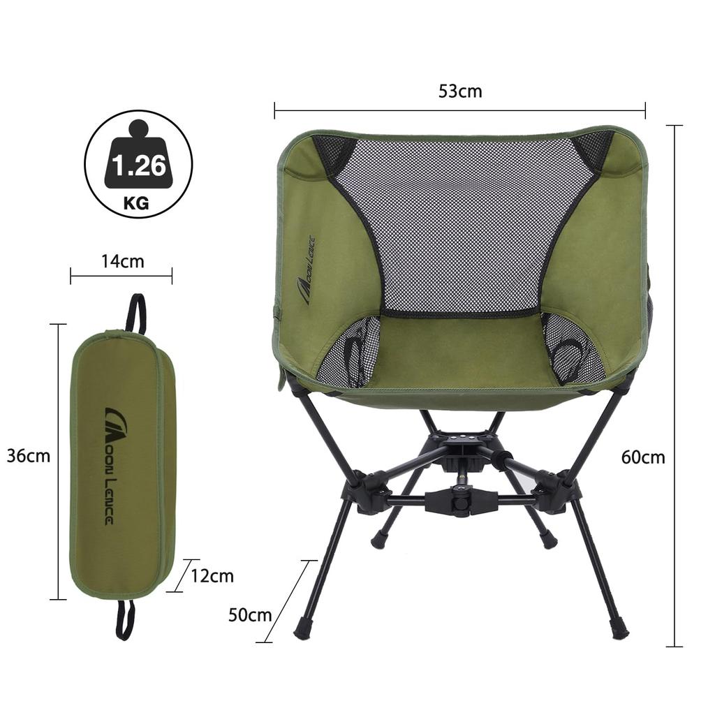 MOON LENCE Outdoor Camping Folding Triangular More Easier To Store and Load Capacity Green Chair, Chair, Chair, Design, Stable, Install, Compact,