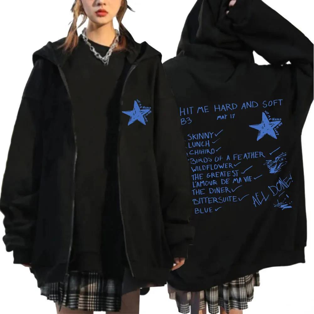 Hit Me Hard And Soft Tour Zipper Hoodies Men Women
