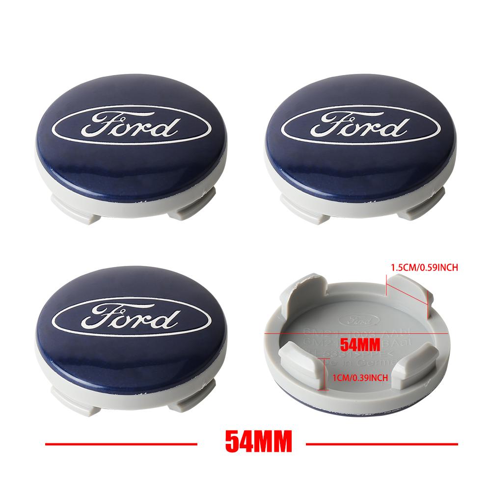 4Pcs 54mm/56mm/60mm For Ford Mustang ST Kuga Original Hubcaps Car Wheel Center Covers Sticker Auto Hub Caps Emblem Replacement