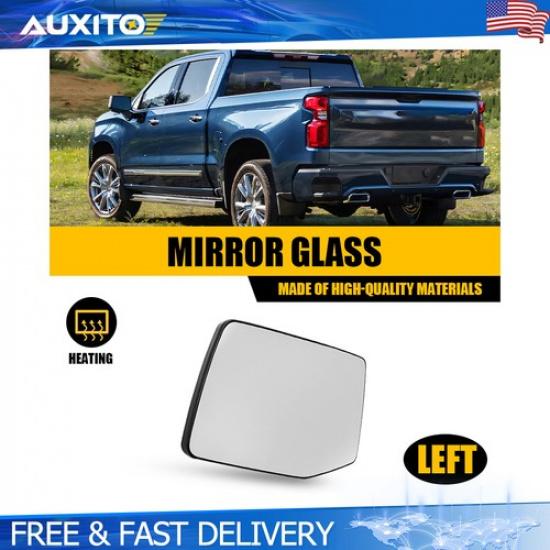 Driver Passenger Heated with Blind Spot Mirror Glass for Silverado Sierra 1/2X