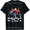 Santa Tractor Farm Truck Farmer Christmas Xmas Driving T Shirts Men Cotton Humor Streetwear Short Sleeve Unisex Loose Clothing