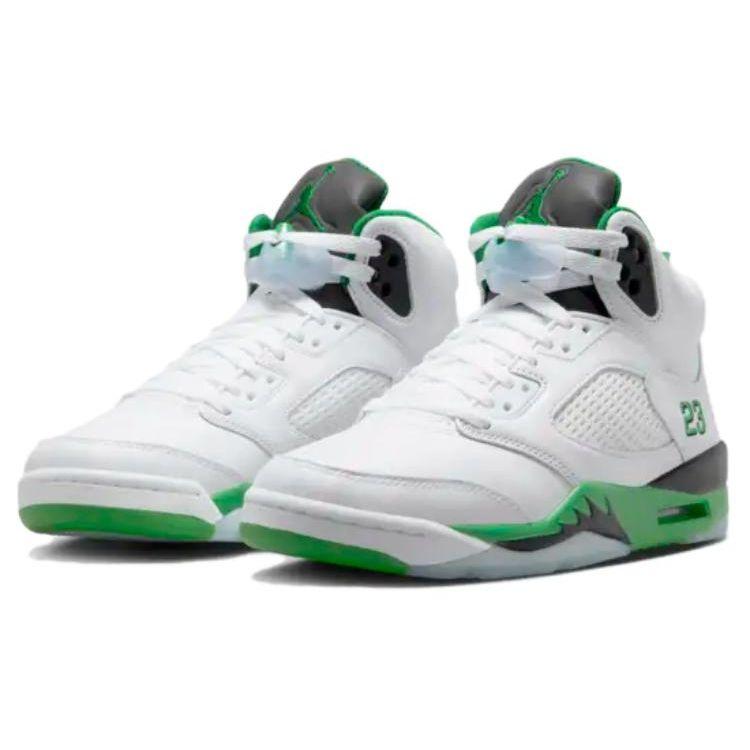 Air Jordan 5 Retro Lucky Green Женские кроссовки Белый Черный Ледяной Синий DD9336-103