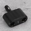 Universal Car 2 Way Cigar Lighter Splitter Charger Adapter with USB Fast Charge Port 12 24V