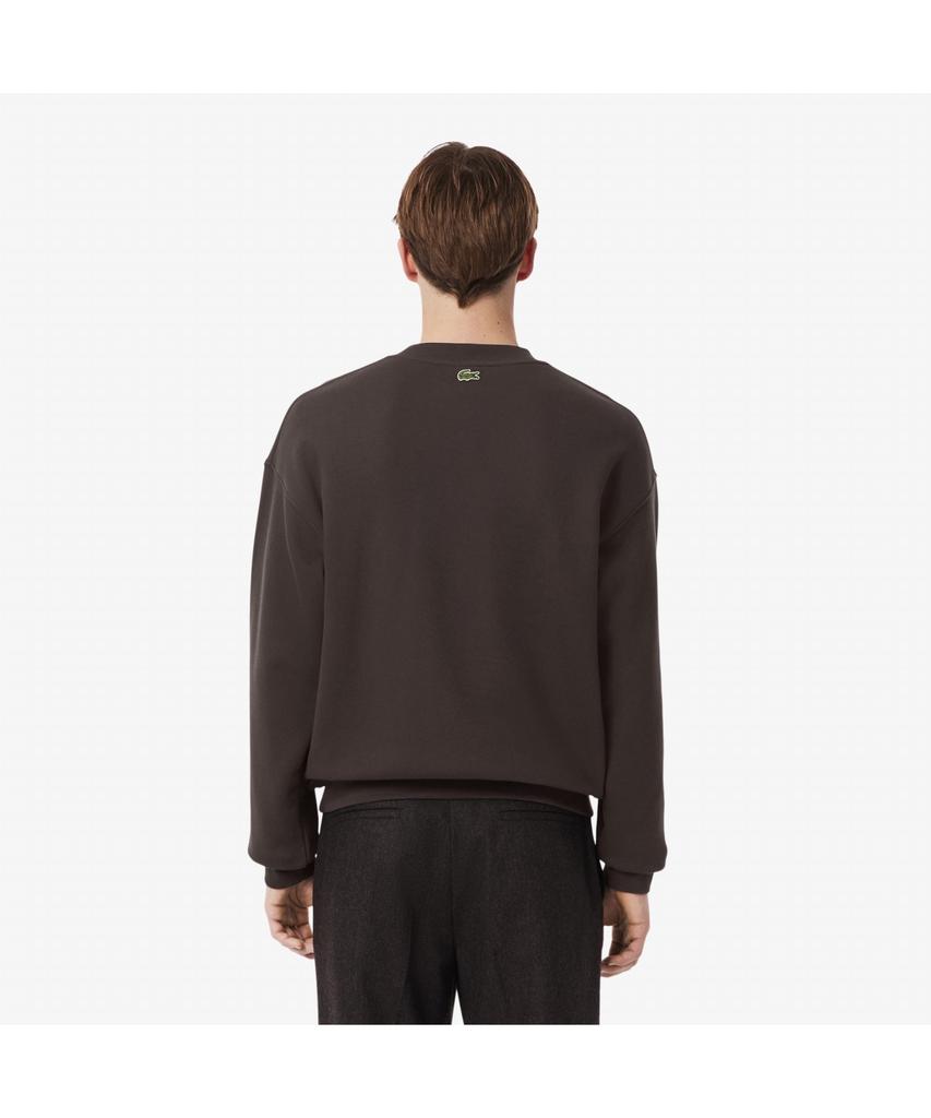 Мужская толстовка LACOSTE с большим принтом, свободного кроя, с круглым вырезом Sh5888-55N Skb