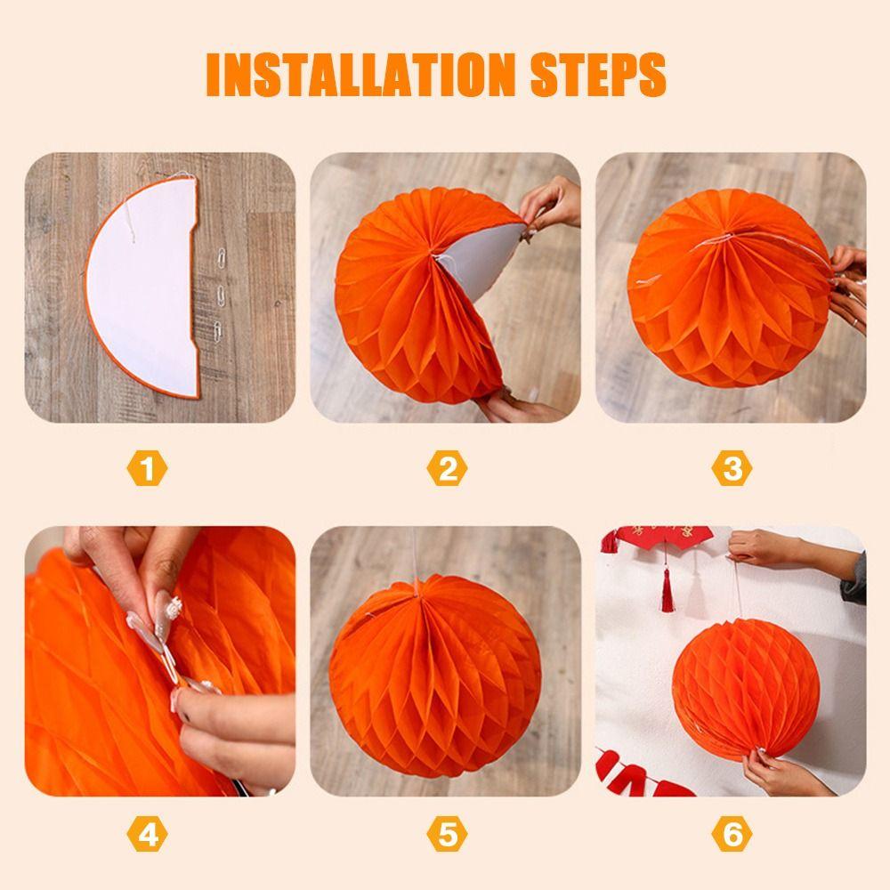 Принадлежности Подарочные бумажные помпоны Сотовые шарики Китайский бумажный фонарь Декор на день рождения и свадьбу