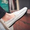 Модная мужская обувь Этнический стиль Черные плоские дышащие слипоны Дизайнерская роскошная ретро обувь для хайкинга Классическая оригинальная повседневная обувь для мужчин
