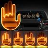 Car Accessories Middle Finger Gesture Palm Light LED Lighting Car Finger Light Strip Remote Control Gesture Light