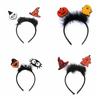 Spider Halloween Feather Headband Cartoon Ghost Headband Trendy Pumkin Hairband  Girl