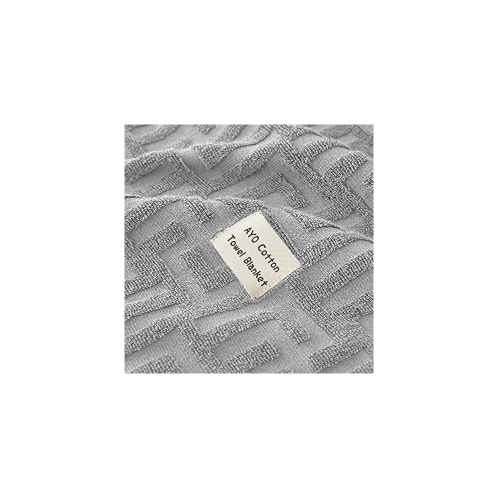 AYO Towel Blanket, Single, 100% Cotton, Stylish, Quilted Blanket, Quick-Drying, Antibacterial,
