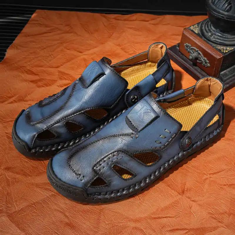 Тупой носок Осенне-весенние мужские летние сандалии Обувь Нескользящие мужские тапочки Красная обувь Мужские кроссовки Спортивные Хайпбист Фанки