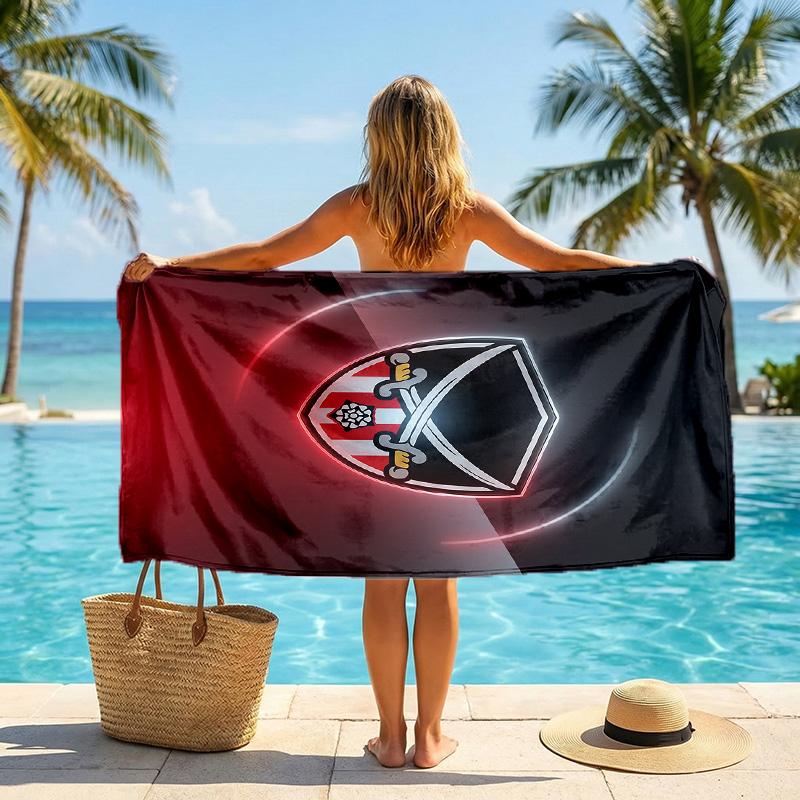 Sheffield United Football Beach Towel Soft Microfiber Summer Towel Quick Dry Absorbent Towel for Beach Swimming Pool Travel
