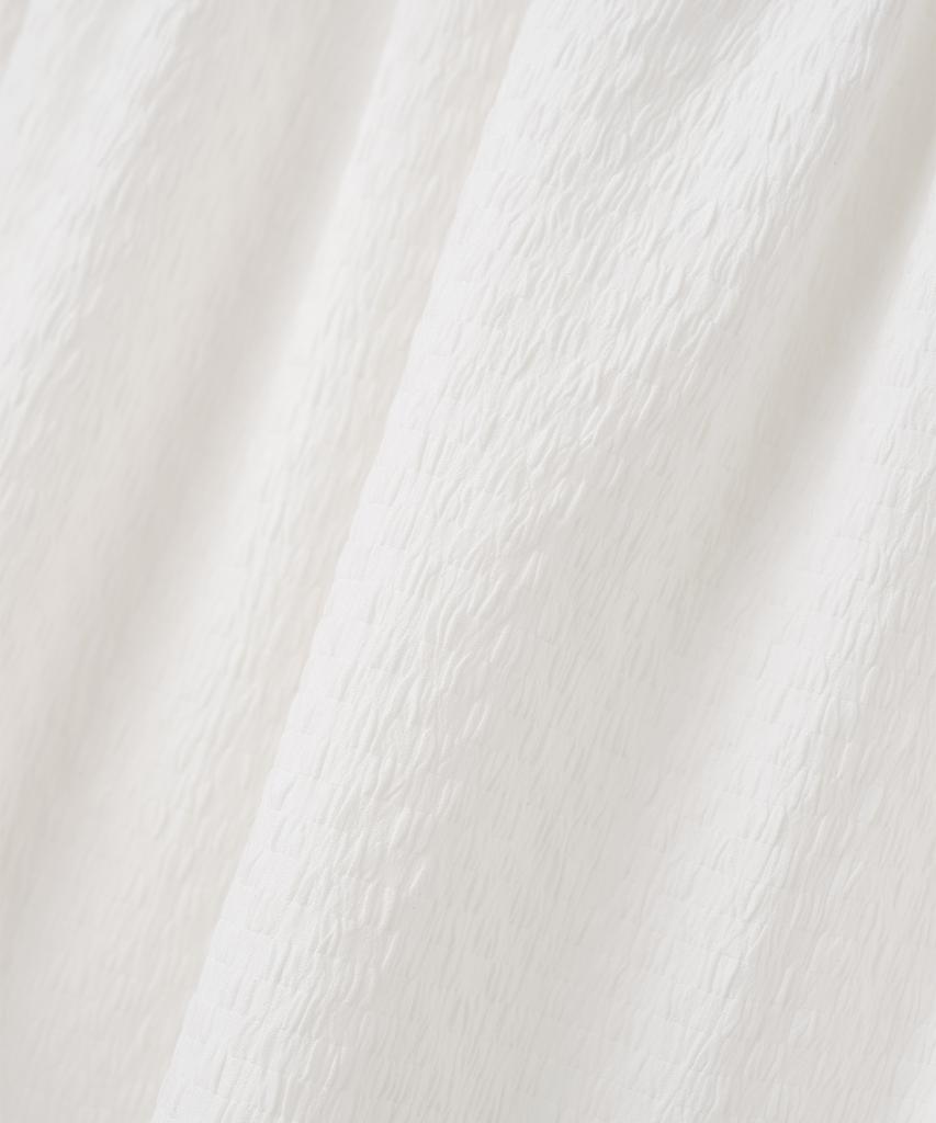 MILLO WOMEN Textured Puff Blouse [White]