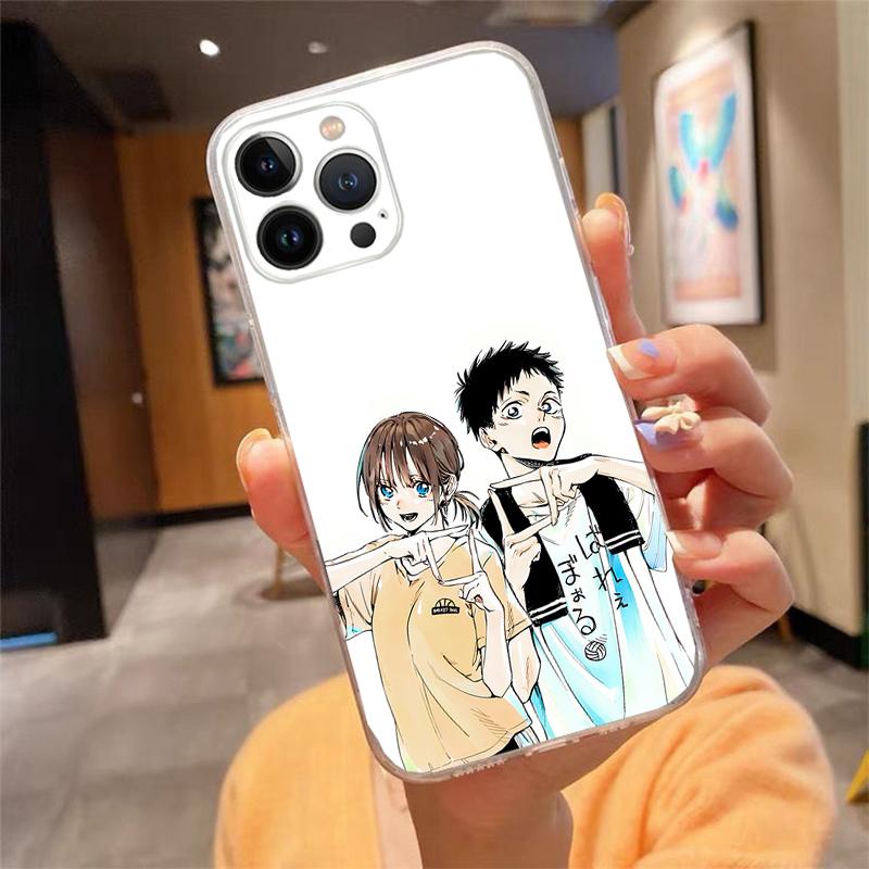 Чехол для телефона Для iphone 17 Pro Air 17ProMax 16 15 14 13 Pro Max 16 15 14 13 Pro 15Plus Синяя коробка Chinatsu Taiki Hina Chono