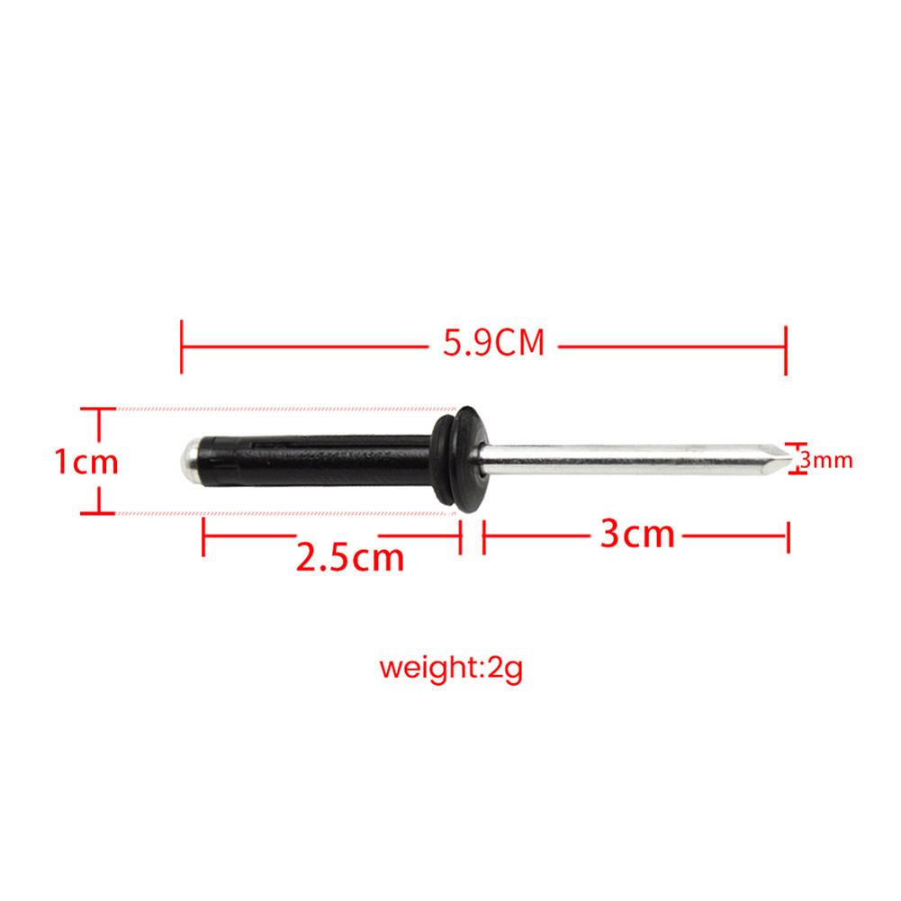 10/20 Pieces Tri Grip Rivets, 2.32-in Aluminum Long Kayak Tri-Fold Bulb Mounting Rivet, Waterproof O Rings Rivet For Kayak, Canoe