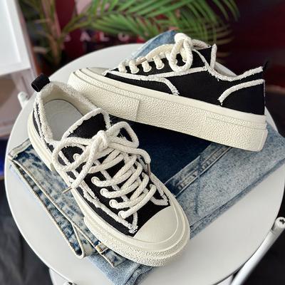 Женская обувь новая нишевая мужская и женская повседневная обувь для скейтборда обувь для пары трендовая обувь парусиновая обувь большой размер женская обувь