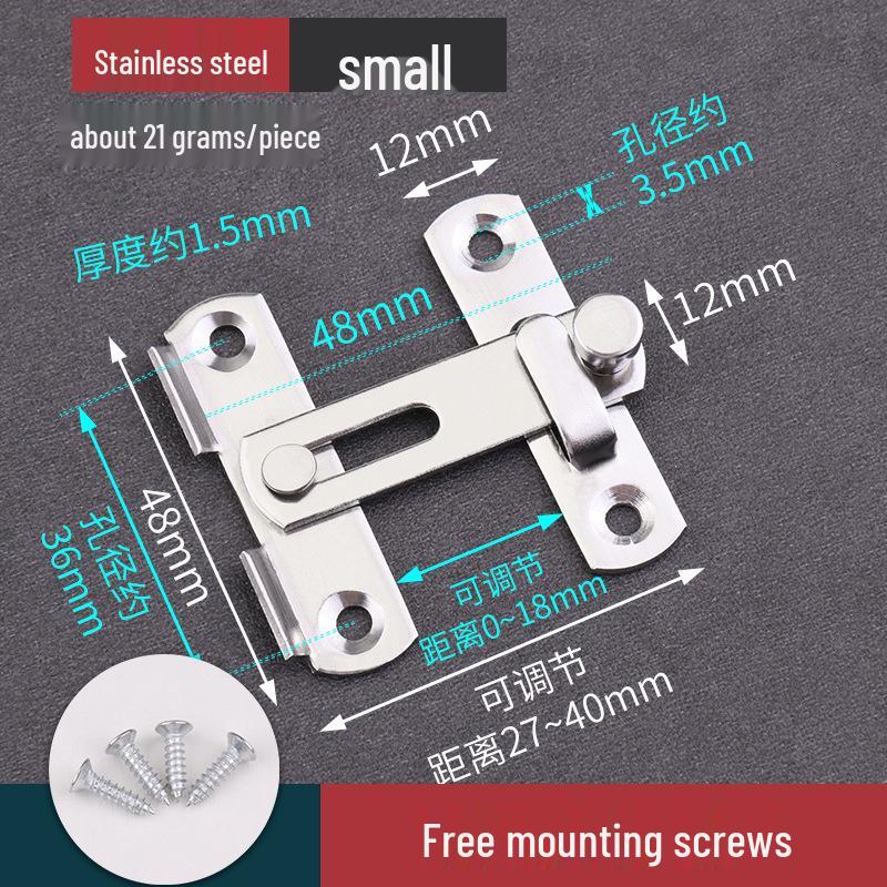 Защелка для раздвижной двери в старинном стиле без сверления и противоугонный болт