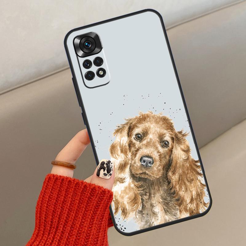 Cocker Spaniel Dog Case For Xiaomi Redmi Note 14 13 12 10 11 15 Pro Plus Cover For Redmi 15 15C 13C 10C 12C 14C