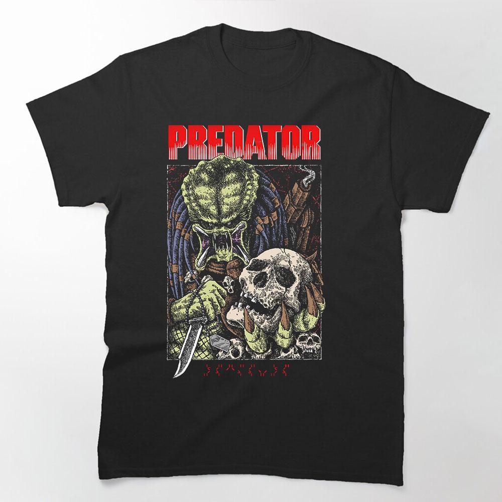 Predator Trophy Retro Aliens SicFi Gift T Shirt Predator Monster Hunter Graphic Clothes Yautja Warrior Print Tee All Size Tops