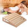 Wooden Sauna Headrest Handmade Ergonomic Neck Pillow For Steam Room Relaxation Teens Women Men Home Spa Comfort Accessories
