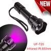 Outdoor UF-T20 Infrared IR 850nm Night  Zoom Led Flashlight Lamp