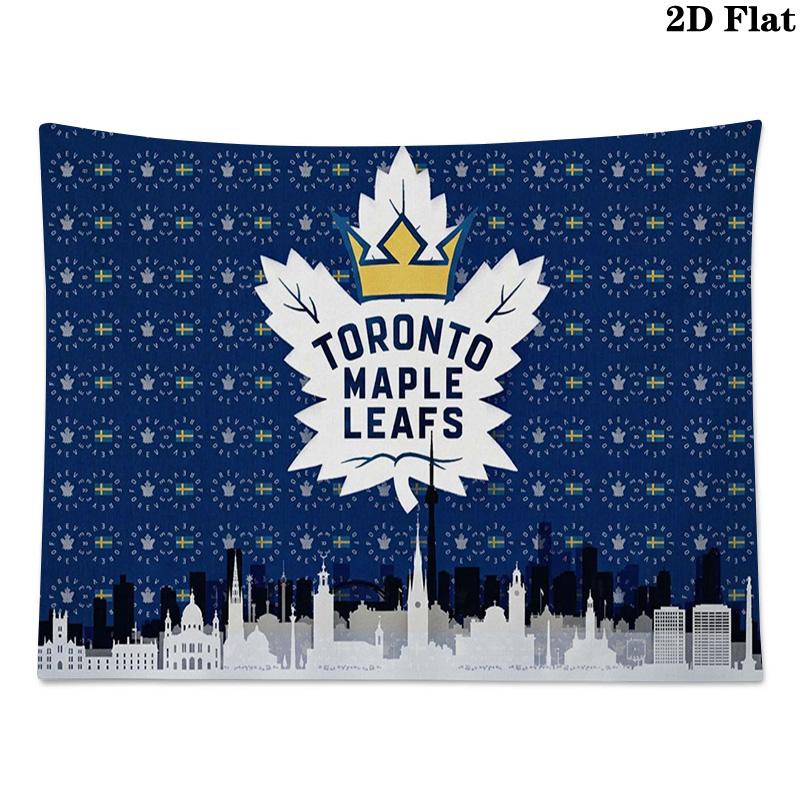 Toronto Maple Leafs Wall Tapestry Aesthetic Wall Hanging Printed Fabric Blanket Decorative Tapestries for Bedroom Living Room Home Decor