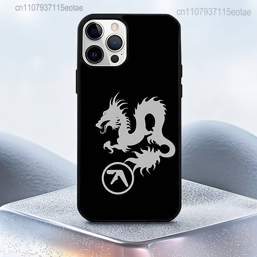 Aphex Twin Логотип Арт крутой Чехол Для iPhone 17,16,15,14,13,12,11,Pro,Max,Plus,Mini,SE4,E Магнитный Magsafe Беспроводная Зарядка