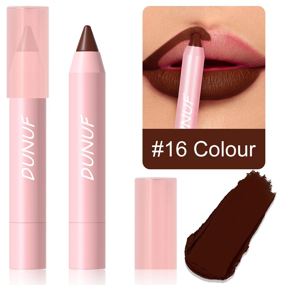Lipstick Pencil Waterproof Sexy Red Nude Purple Matte Tint Lipstick Lasting Lip Liner Pen Longlasting Makeup Cosmetic
