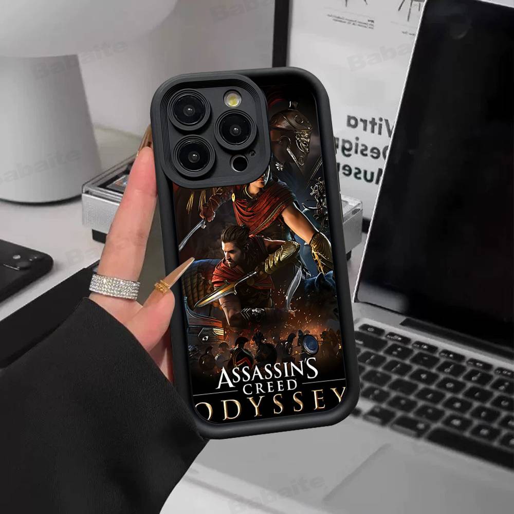 Чехол для телефона A-Assassins Creed S-Shadows для IPhone 17 16 15 14 13 12 11 Air Plus Pro Max Мягкая задняя крышка