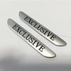 For Mercedes Benz 3D Metal EXCLUSIVE Side Fender Stickers Emblem Badge Car Styling Accessories for Mercedes Benz VITO C180 W205 W213 E300 E200 AMG