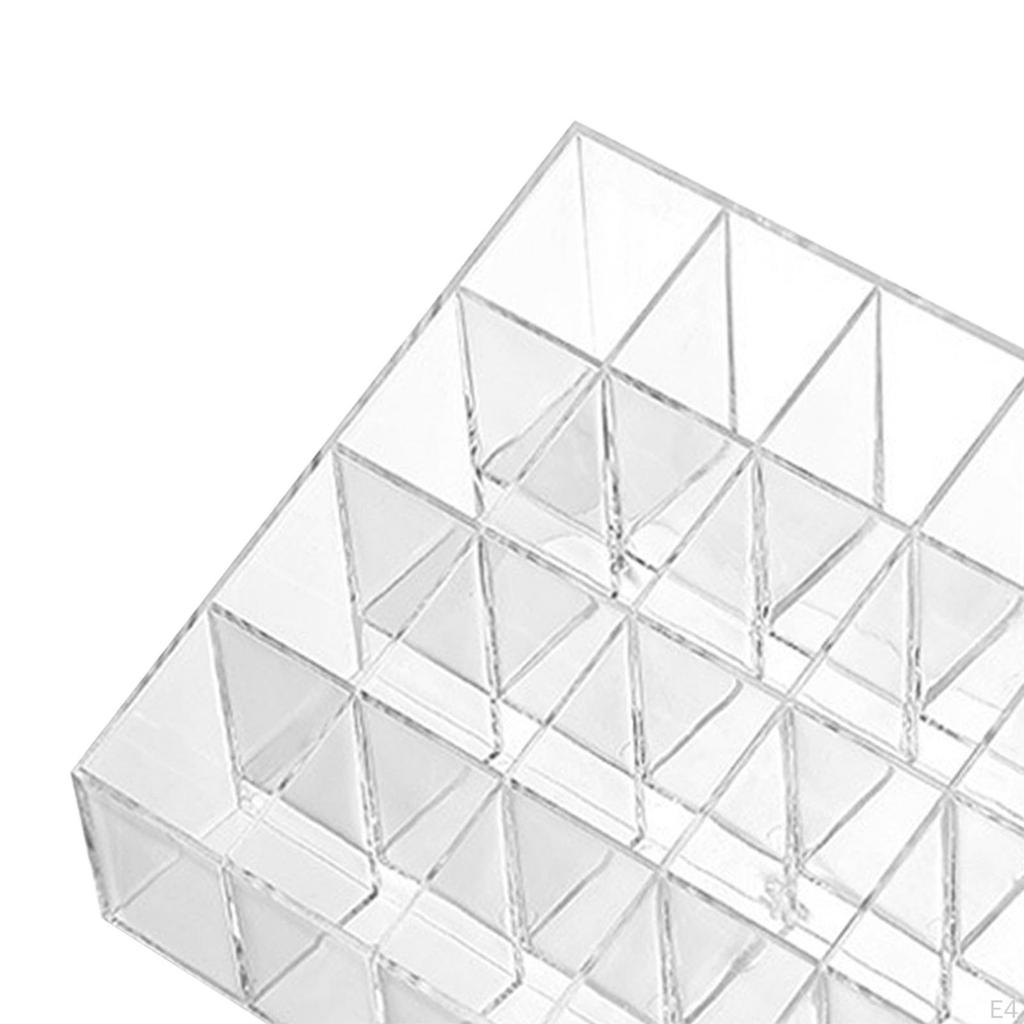 Clear Acrylic Lipstick Organizer for Makeup Storage