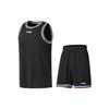 Li Ning Sports Basketball Series Training Competition Basketball Suit Men Sportswear Black AATS003-15
