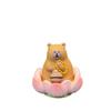Buddha Style Lotus Pig Car Ornaments Resin Capybara Model Figure Good Luck Lotus Ornament  Table