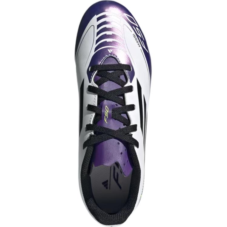 adidas Кроссовки для футбола F50 CLUB с амортизацией, износостойкие, низкие, для детей. Белые детские кроссовки IE9088