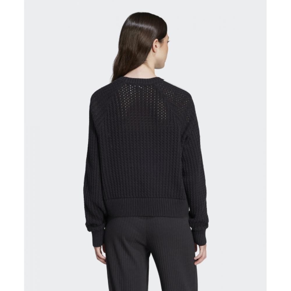 Adidas Трикотажная толстовка Crew черного цвета Jd0905