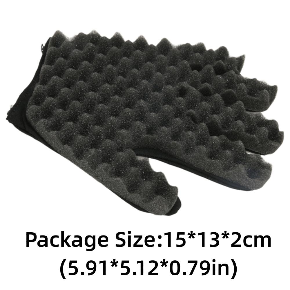 Flexible Hair Twist Sponge Durable Coil Styling Sponge Curling Sponge Glove For Barbers