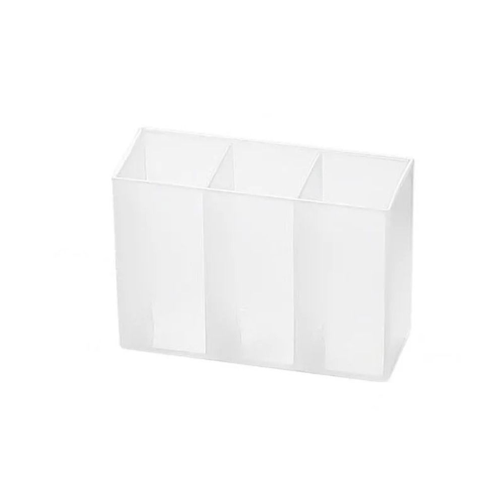 Wall Mounted Mini Storage Box 3 Grids Sundries Holder Plastic Makeup Organizer Home