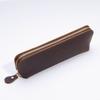 Personalized Real Leather Pencil case Custom Pens Case Aesthetic Pouch Genuine Leather Pens Bag