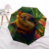 1PC Otter Butterfly Automatic Open/Close, 8-Rib Durable Frame Compact Travel Umbrella for Men & Women 058