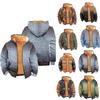 Мужское бархатное пальто с длинным рукавом и карманом Fashion Plus