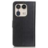 Чехол для Motorola Edge 50 Ultra 5G/Moto X50 Ultra 5G со слотами для карт, кожаная текстура личи, чехол для телефона
