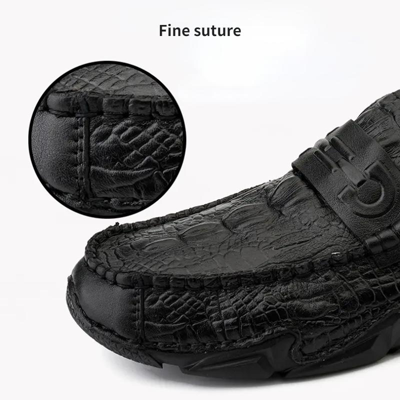 39-46 Модная мужская повседневная кожаная обувь без шнуровки Мокасины Мокасины Обувь для вождения на плоской подошве