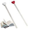 Metal Personality Reading Assistant Love Heart Bookmark Book Clip Pagination Mark Couple Bookmark