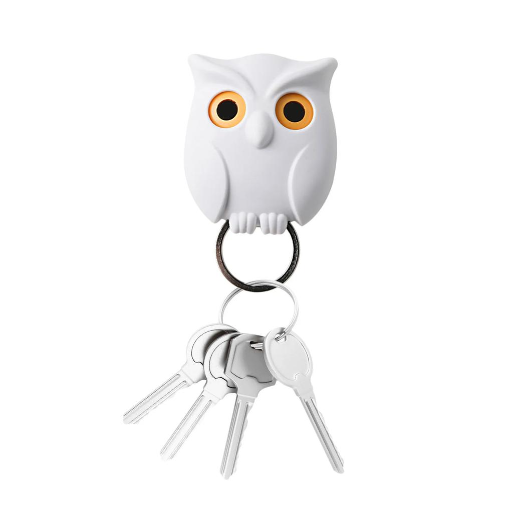 Крючок для ключей в виде совы, держатель для ключей, настенный крючок, домашний декор, магнитный органайзер, держатели для ключей, крючки для вешалок для дверного проема комнаты, подарок без перфорации