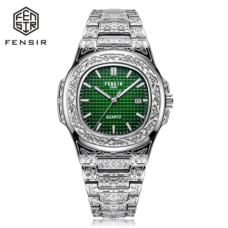 Роскошные мужские наручные часы Светящиеся Водонепроницаемые Дата Мужские часы Нержавеющая сталь Мужские кварцевые часы Повседневные мужские часы