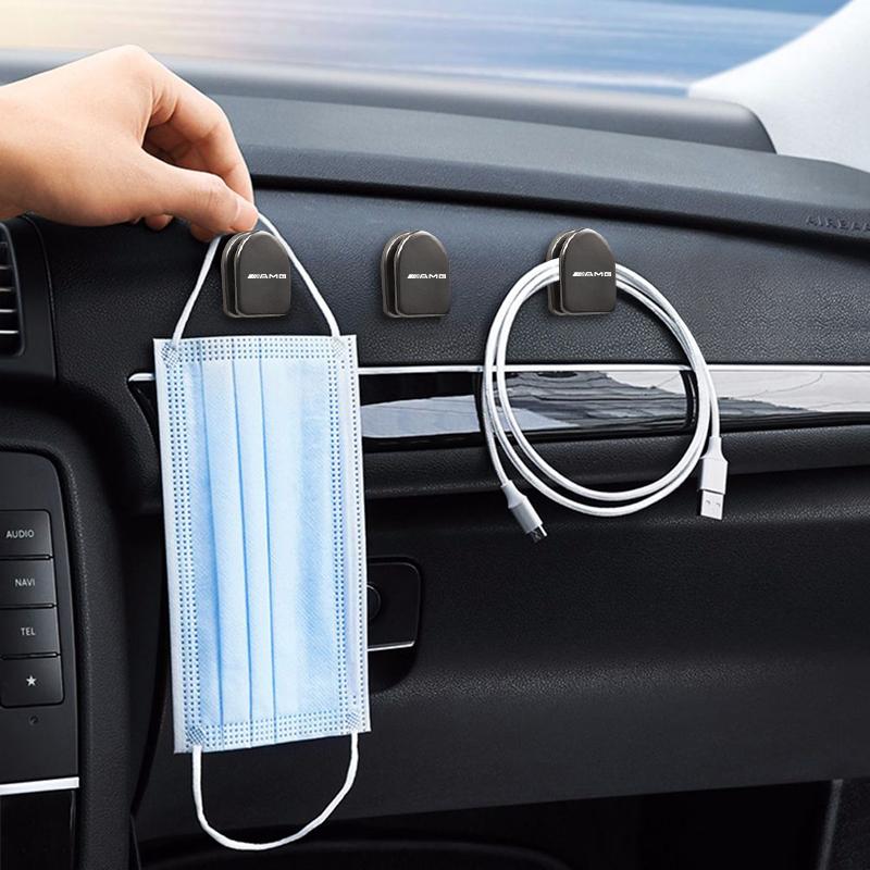 Metal Car Styling Hooks Interior Storage Holder Accessories For Mercedes Benz AMG A B C E G CLA W211 W203 W204 C260 E300L A200L