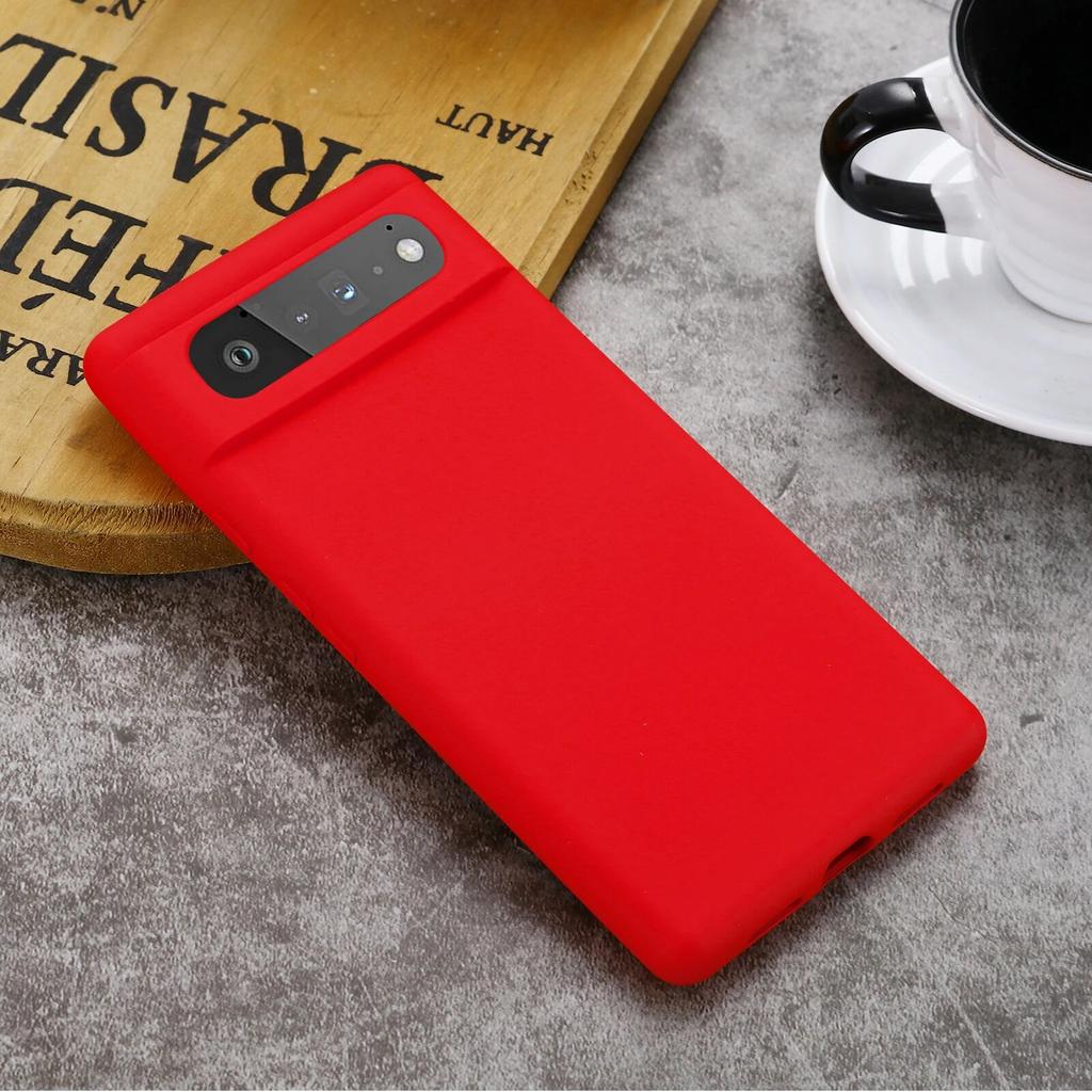 Real Liquid Silicone Phone Case For Google Pixel 8 Pro 7 Pro 6 Pro 6A 7A Case Soft Shockproof Bumper Protection Cover