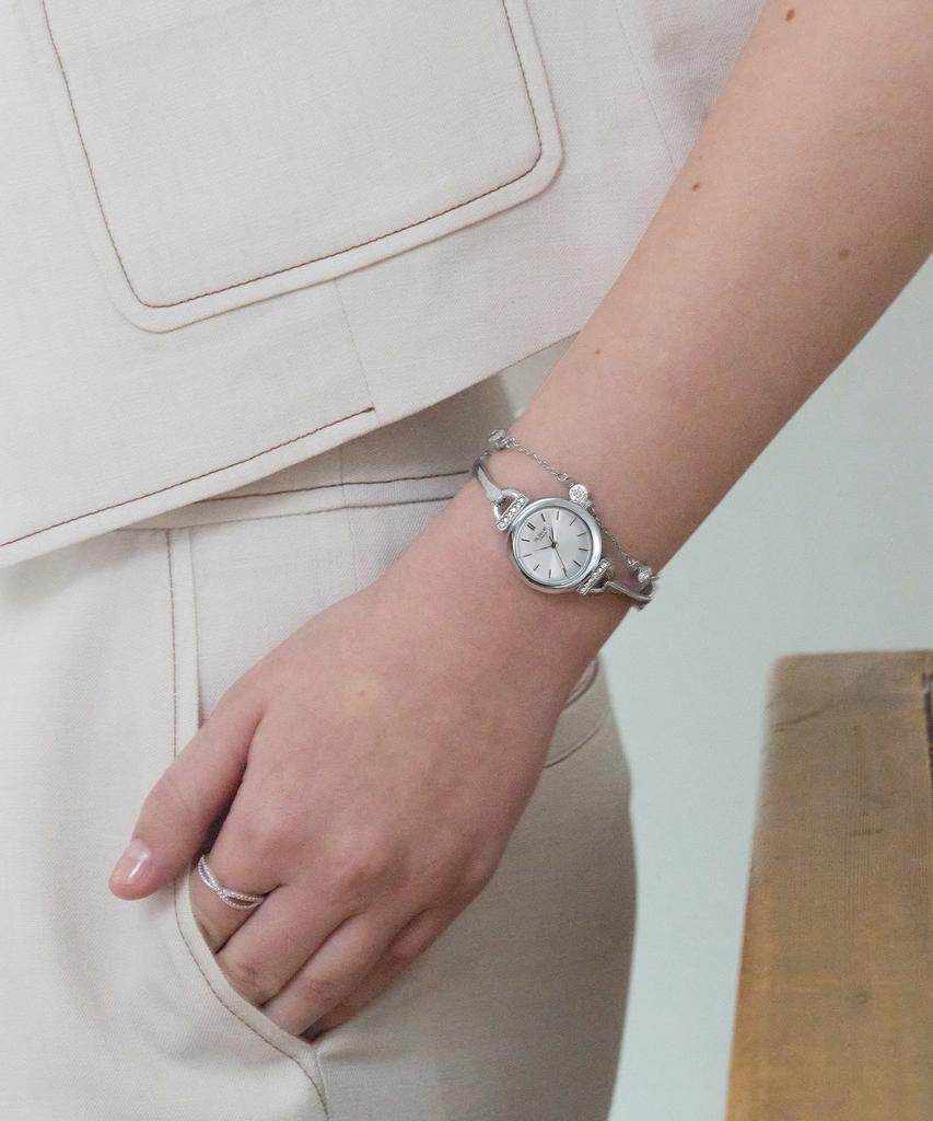 Женские часы-браслет Orwell Layered Bangle Watch - Серебристый / St5071Sss