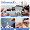 Diamond Coated Grinding Burr Set -Needle Point Engraving Carving Polishing Bits for Glass/Jade/Stone,Rotary Tool Accessories Kit
